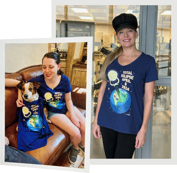 Ladies wearing our shirts