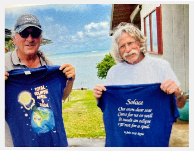 Men wearing our shirts